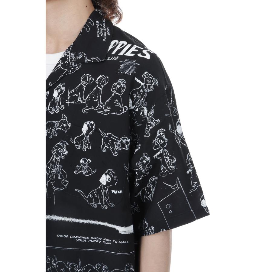 【P10倍】DISNEY MS / PC ALOHA COLLECTION ALOHA SHIRT / 101 DALMATIANS / BLACK (DP-024-3966) Porter Classic(ポータークラシック) |  | 04