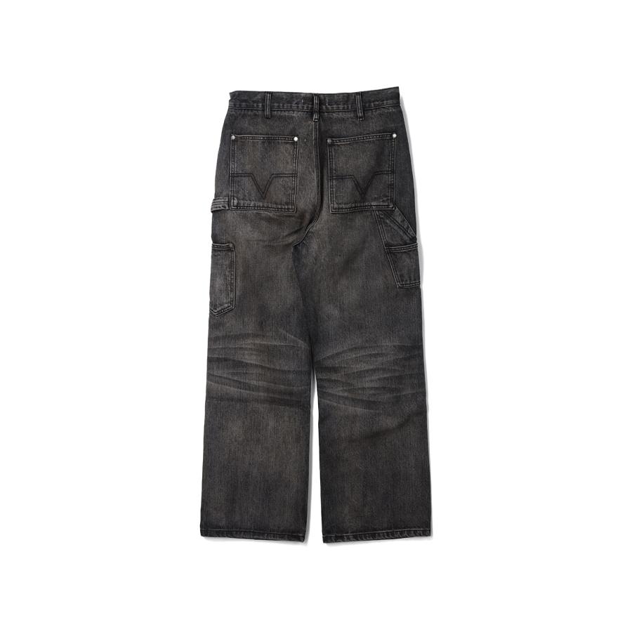 JAPANESE DENIM DOUBLE KNEE - MUD WASH BLACK (NM-0247-MWB-1) NO MAINTENANCE(ノー メンテナンス) |  | 01