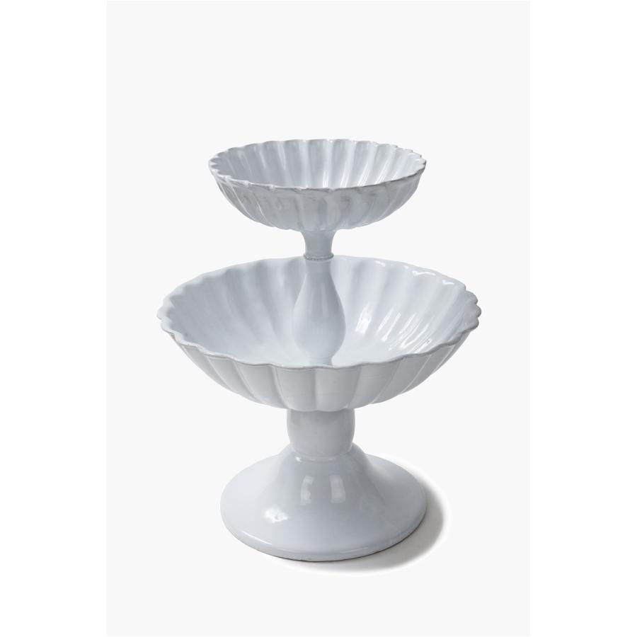 Peggy 2 levels Fruit Stand (CPHPGG350) Astier de Villatte(アスティエ ド ヴィラット) | ASTIER de VILLATTE. | 01