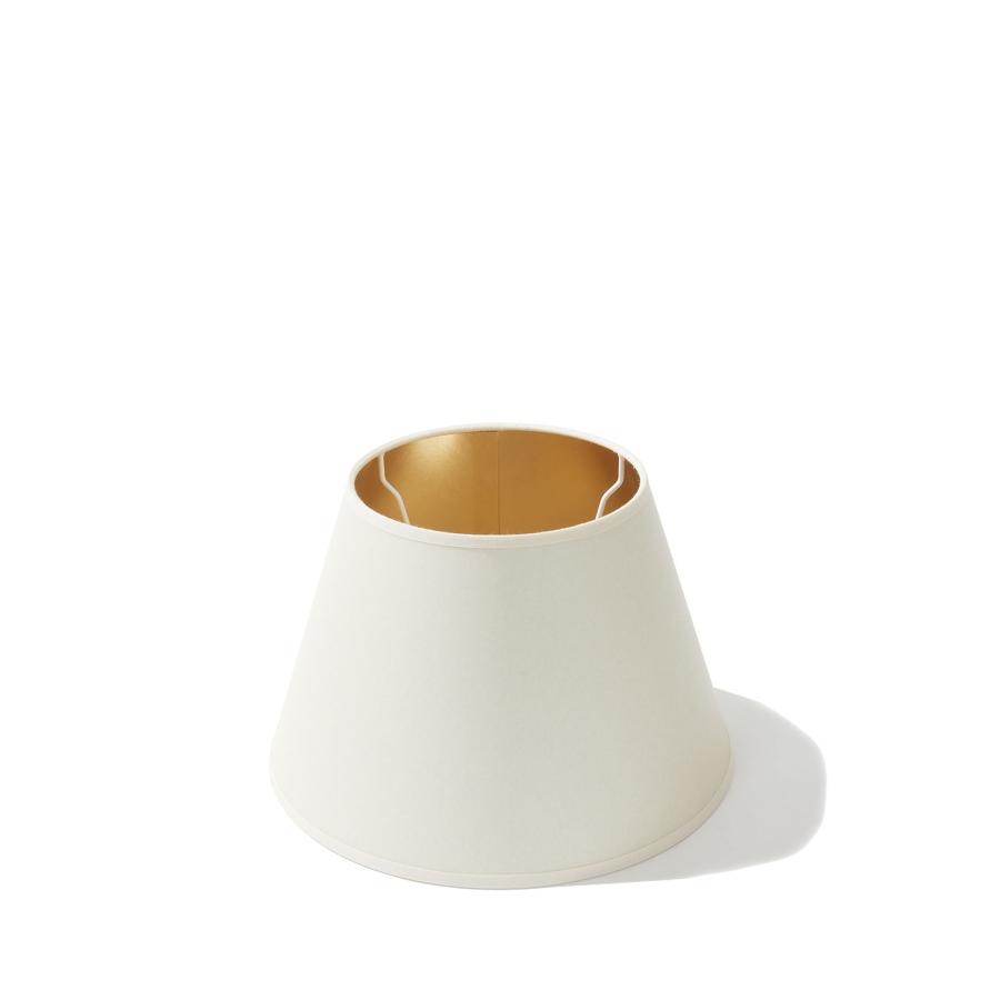 Lampshade Off-white with Gold Interior - 25cm (ABJPARB25D) Astier de Villatte(アスティエ ド ヴィラット) | 