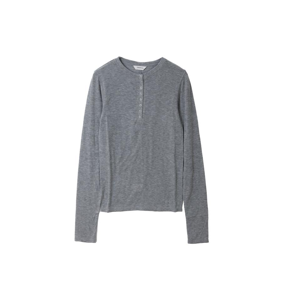 Henleyneck Soft Tops -GRAY (12610608) Todayful(トゥデイフル) | TODAYFUL
