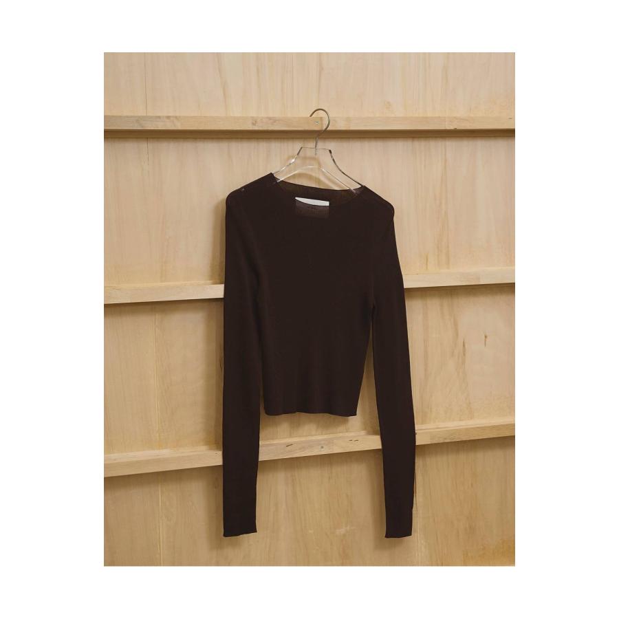 Compact Smooth Knit -DARK BROWN  (12610510) Todayful(トゥデイフル) | TODAYFUL | 01