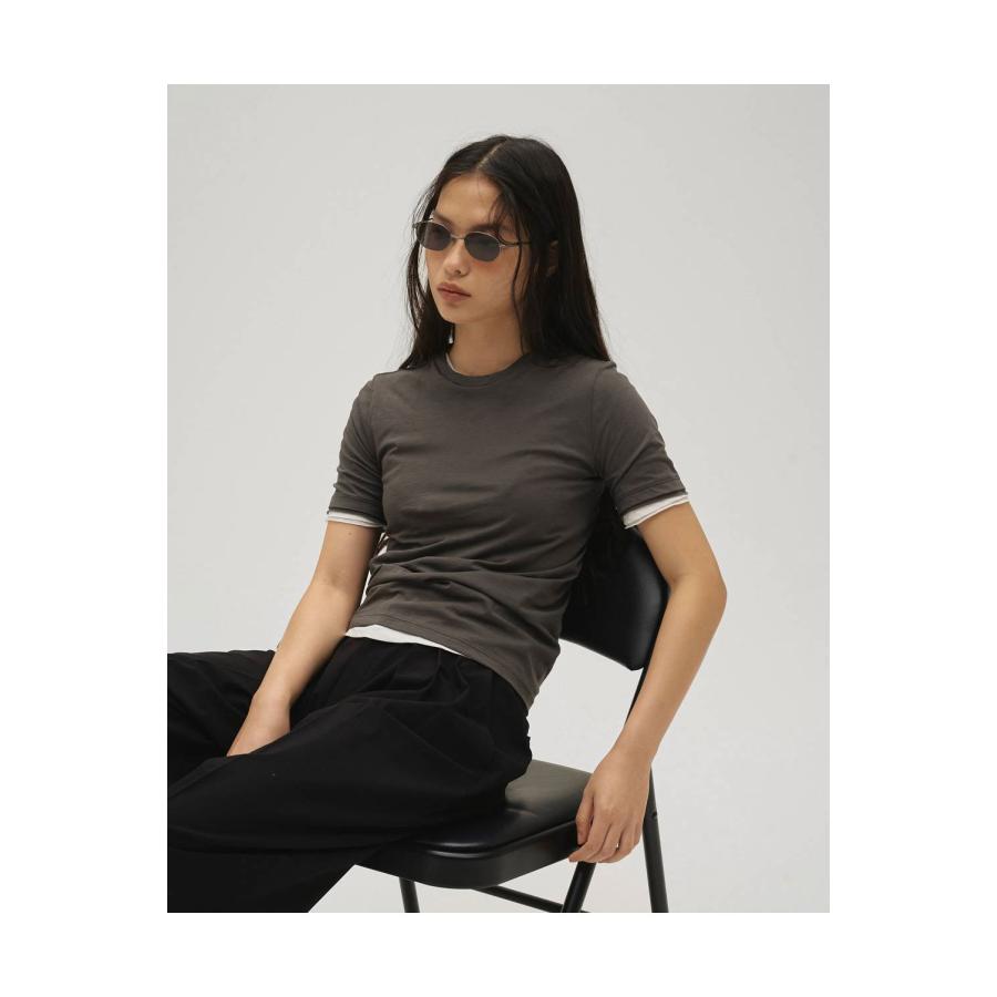 Highgauge Compact T-shirts -CHARCOAL GRAY (12610604) Todayful(トゥデイフル) | TODAYFUL | 01