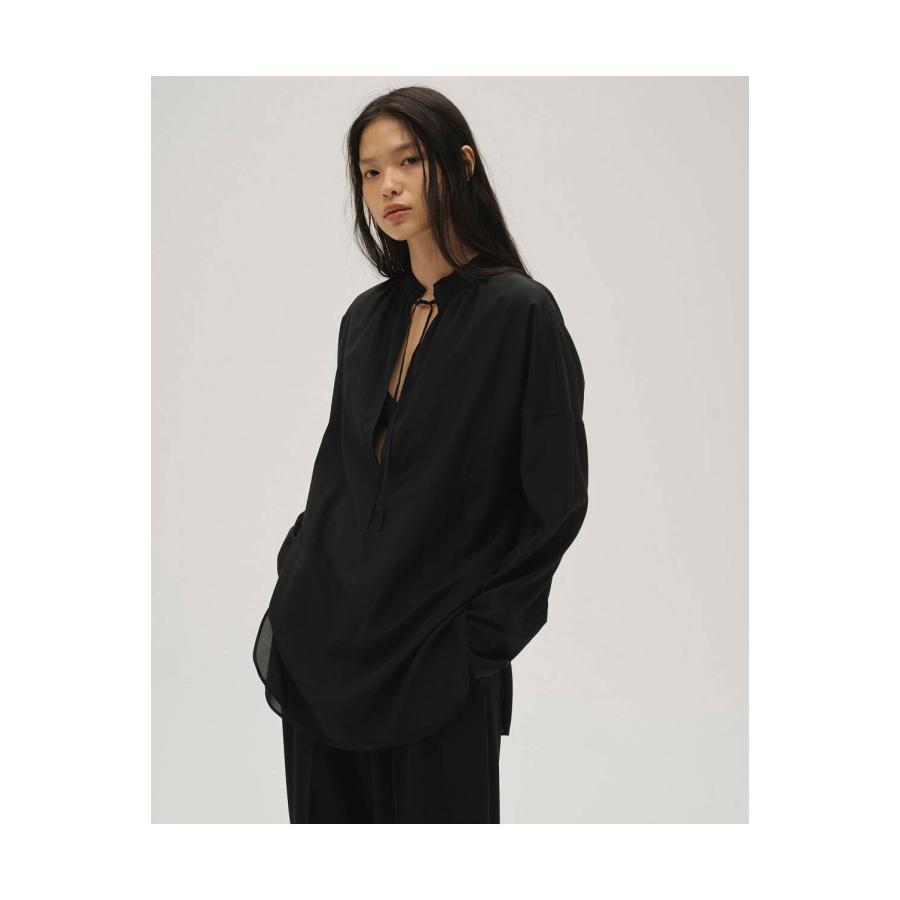 Skipper Silky Shirts -BLACK (12610413) Todayful(トゥデイフル) | TODAYFUL | 02