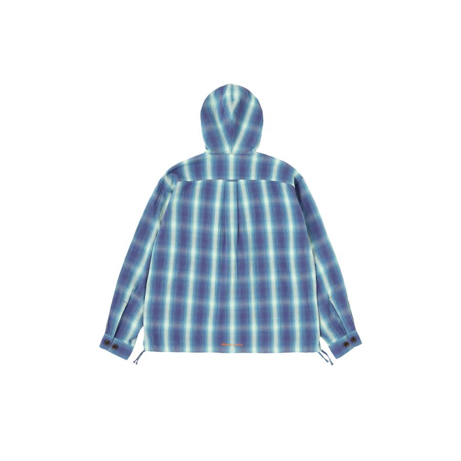 Ombre Plaid Hooded Shirt - Navy Plaid (SD26S-SH03) SEDAN ALL PURPOSE(セダン オール パーパス) |  | 01