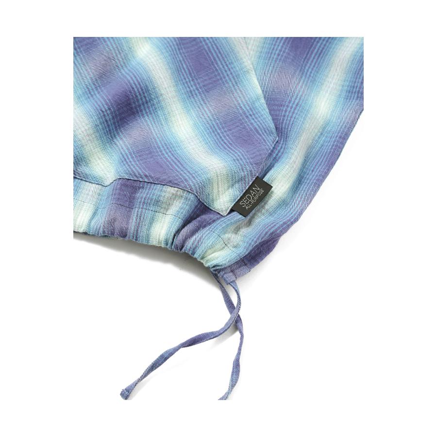 Ombre Plaid Hooded Shirt - Navy Plaid (SD26S-SH03) SEDAN ALL PURPOSE(セダン オール パーパス) |  | 03