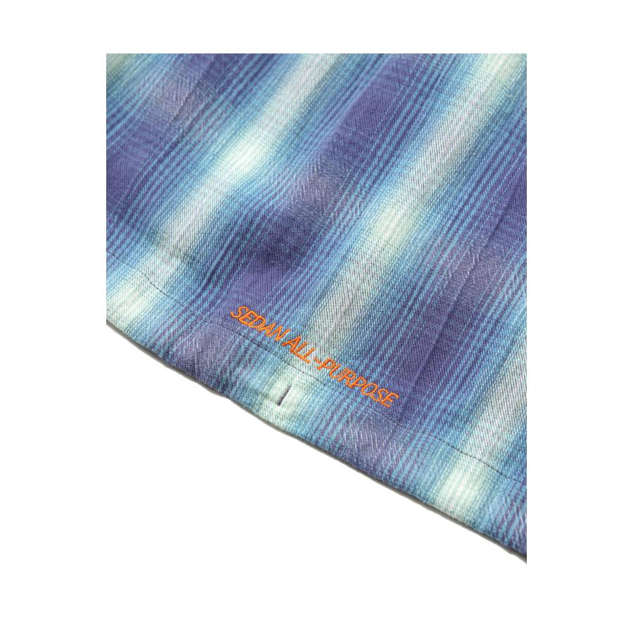 Ombre Plaid Hooded Shirt - Navy Plaid (SD26S-SH03) SEDAN ALL PURPOSE(セダン オール パーパス) |  | 04