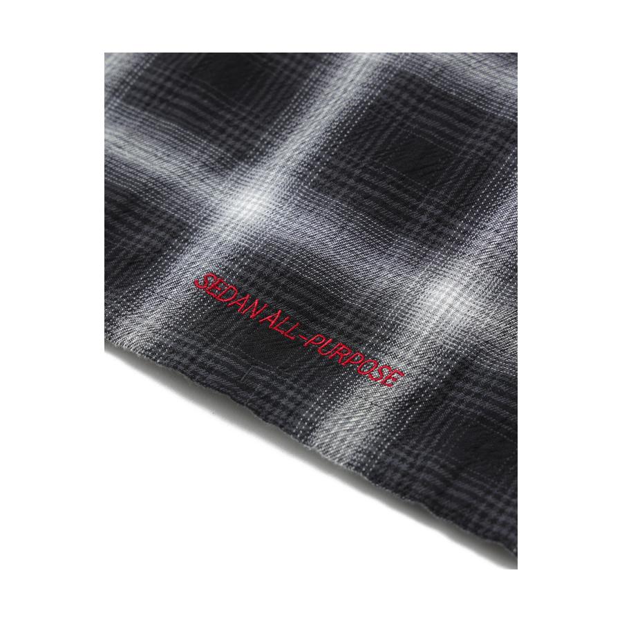 Ombre Plaid Hooded Shirt - Black Plaid (SD26S-SH03) SEDAN ALL PURPOSE(セダン オール パーパス) |  | 01