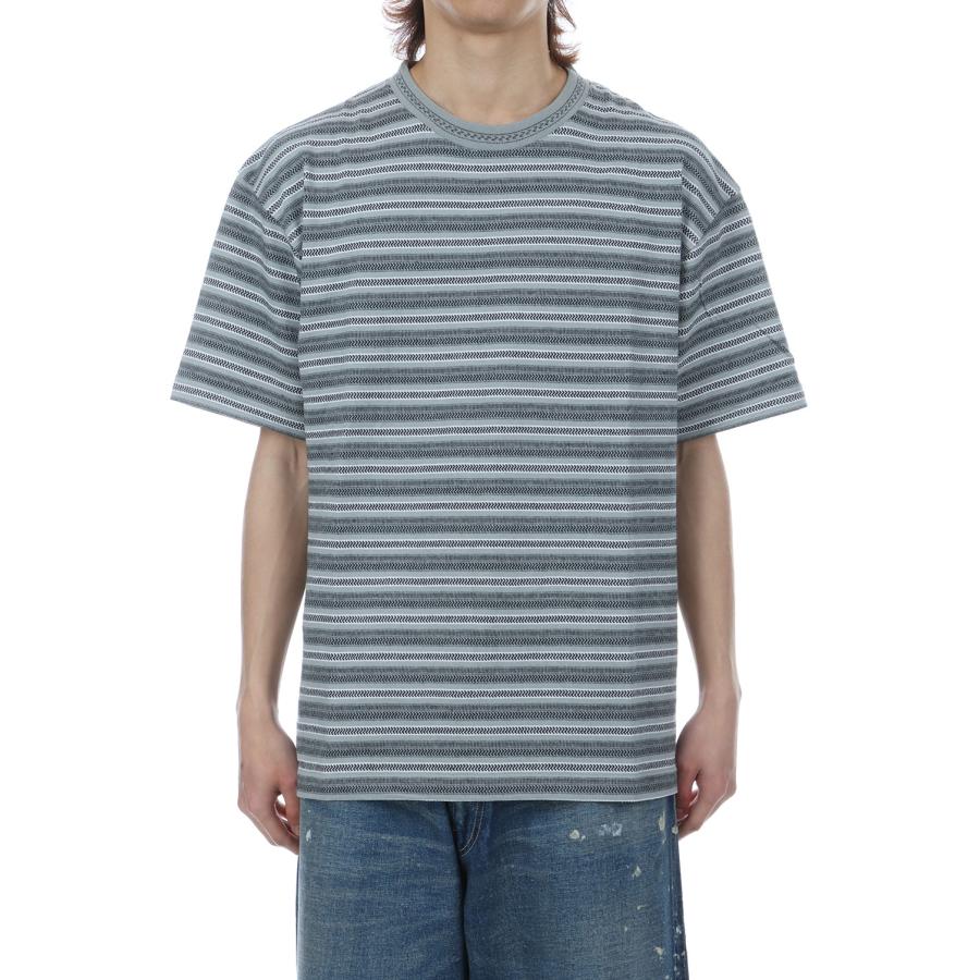 Jacquard Striped S/S Tee - Grey (SD26S-CT06) SEDAN ALL PURPOSE(セダン オール パーパス) |  | 01