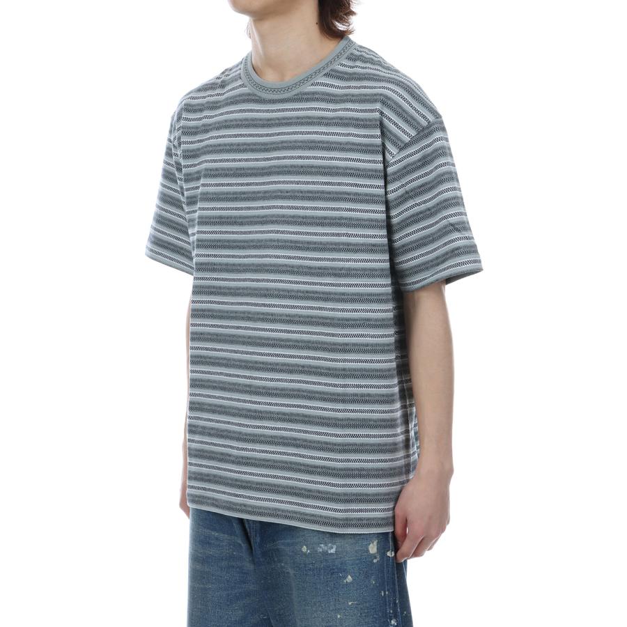 Jacquard Striped S/S Tee - Grey (SD26S-CT06) SEDAN ALL PURPOSE(セダン オール パーパス) |  | 02