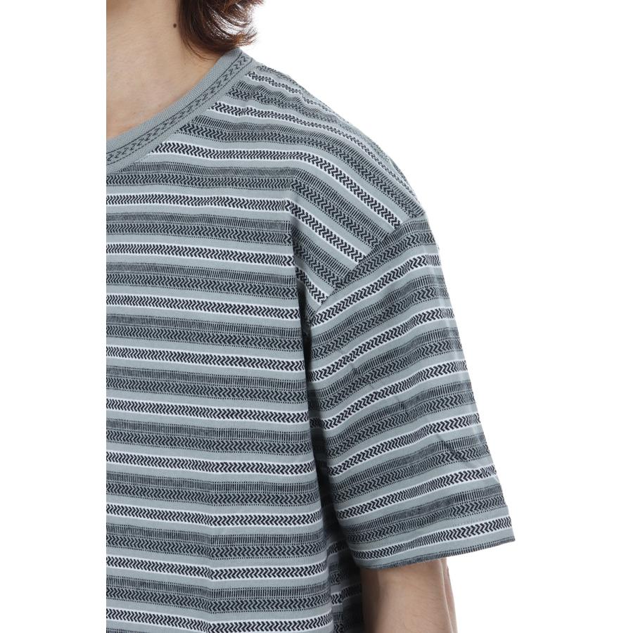 Jacquard Striped S/S Tee - Grey (SD26S-CT06) SEDAN ALL PURPOSE(セダン オール パーパス) |  | 04