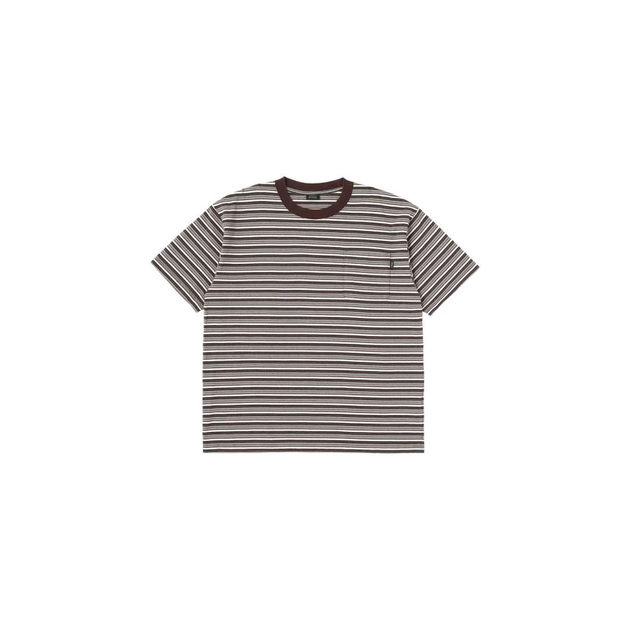 Striped S/S Tee - Brown / Charcoal (SD26S-CT07) SEDAN ALL PURPOSE(セダン オール パーパス) | 
