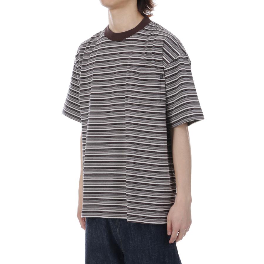 Striped S/S Tee - Brown / Charcoal (SD26S-CT07) SEDAN ALL PURPOSE(セダン オール パーパス) |  | 02