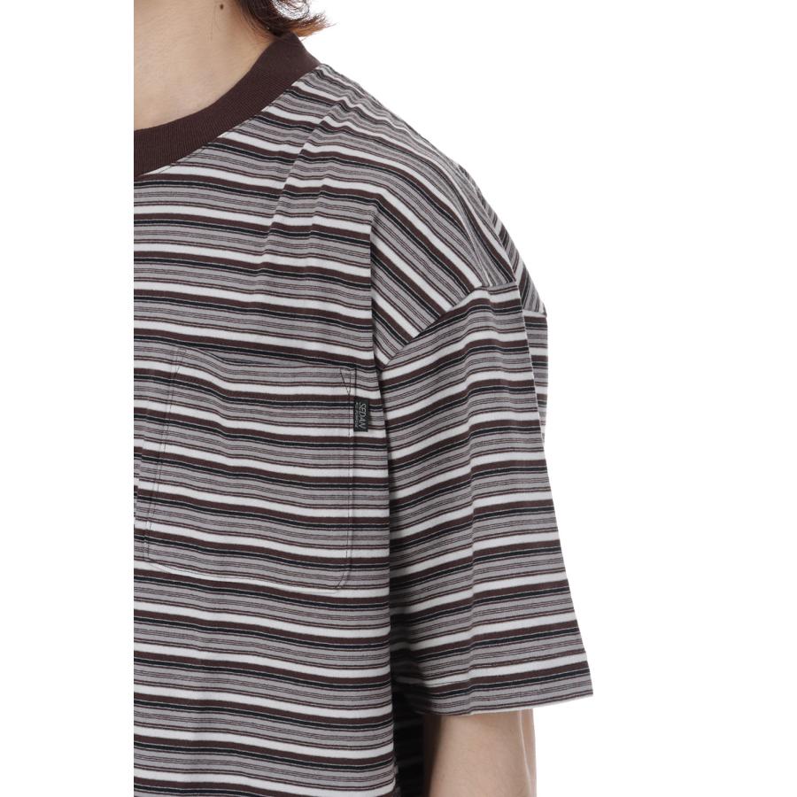 Striped S/S Tee - Brown / Charcoal (SD26S-CT07) SEDAN ALL PURPOSE(セダン オール パーパス) |  | 04