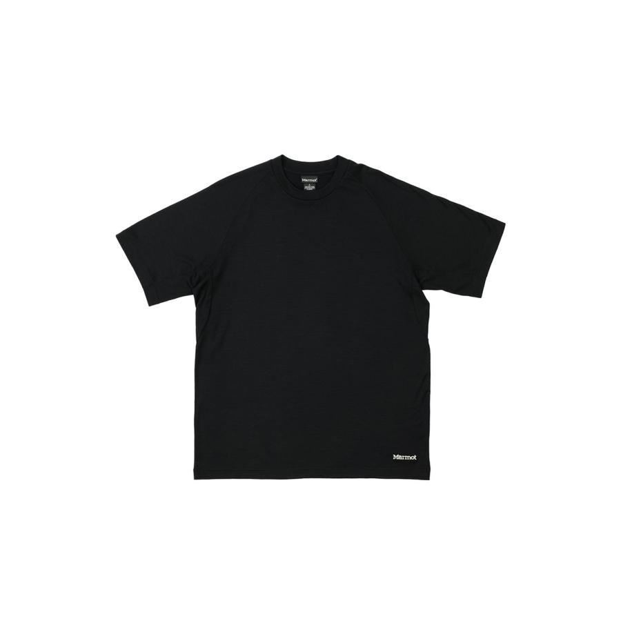 Marmot Merino Wool Tee - BLACK (MTFW25UST073) Marmot(マーモット) | 