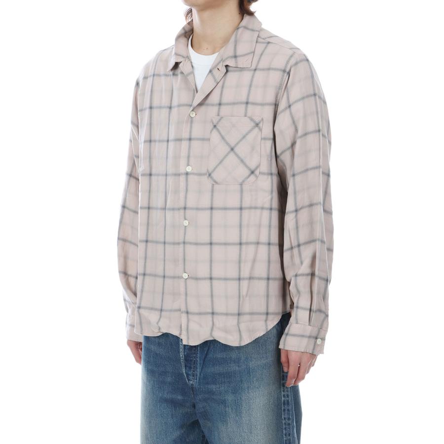 Rayon Twill Check Shirt - L.PINK (RN30389053) Remi Relief(レミレリーフ) |  | 03