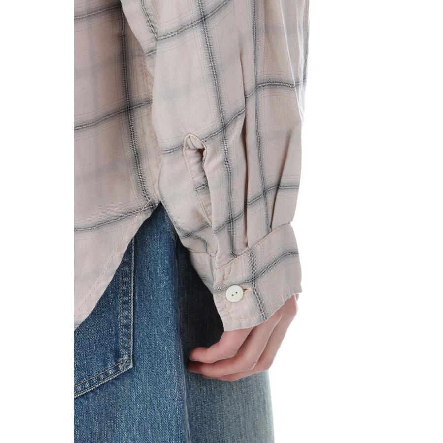 Rayon Twill Check Shirt - L.PINK (RN30389053) Remi Relief(レミレリーフ) |  | 05
