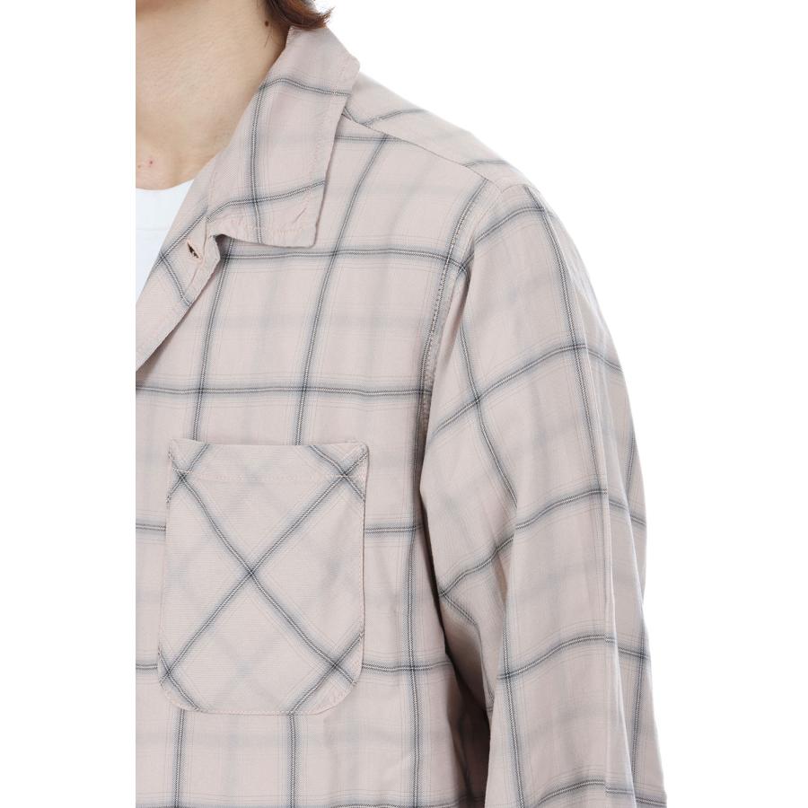 Rayon Twill Check Shirt - L.PINK (RN30389053) Remi Relief(レミレリーフ) |  | 06