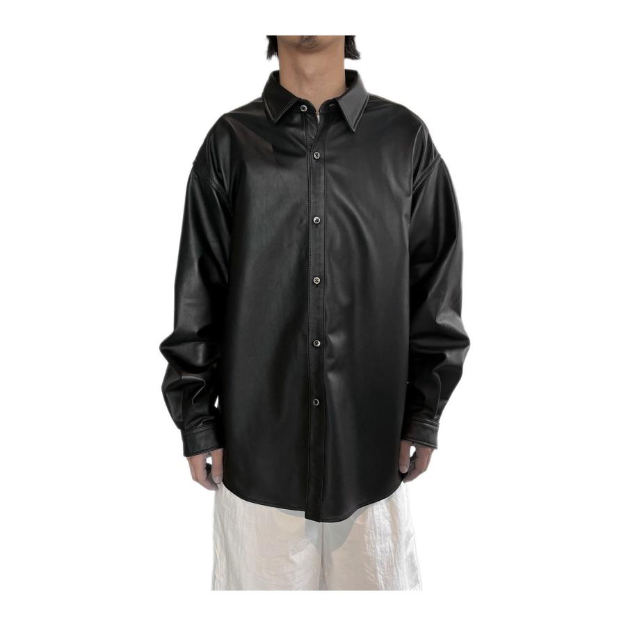 LEATHER SHIRTS JACKET - BLACK (261-60406) Universal Products(ユニバーサルプロダクツ) |  | 01