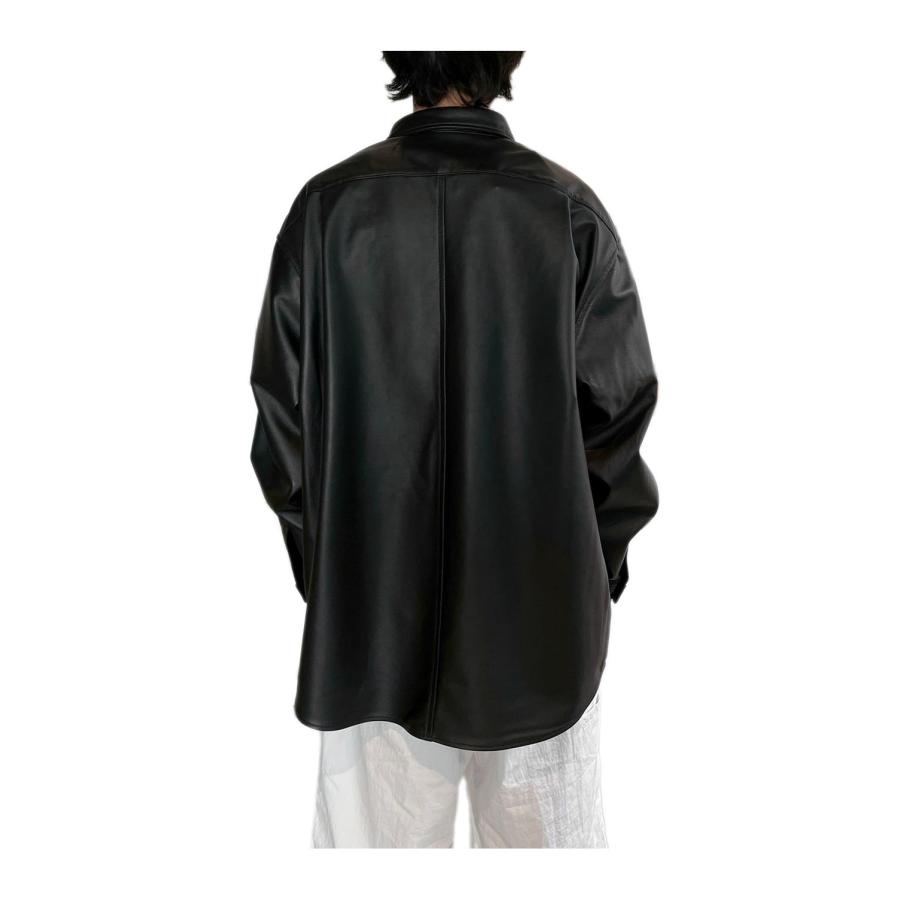 LEATHER SHIRTS JACKET - BLACK (261-60406) Universal Products(ユニバーサルプロダクツ) |  | 02