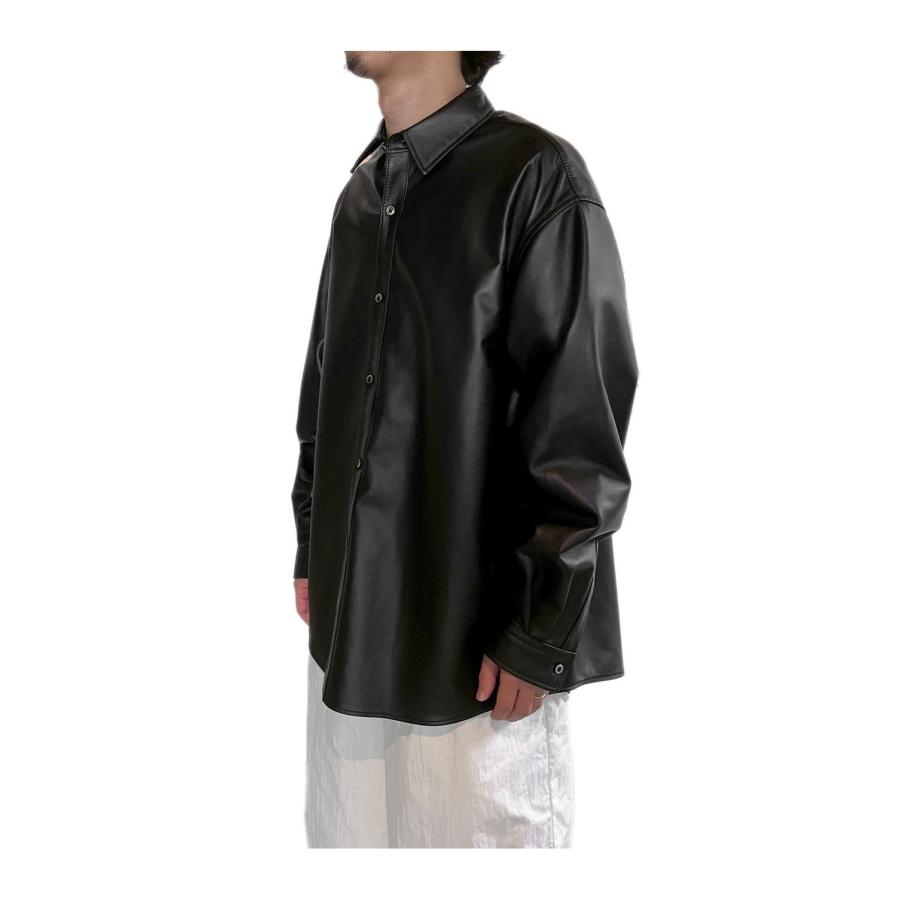 LEATHER SHIRTS JACKET - BLACK (261-60406) Universal Products(ユニバーサルプロダクツ) |  | 03