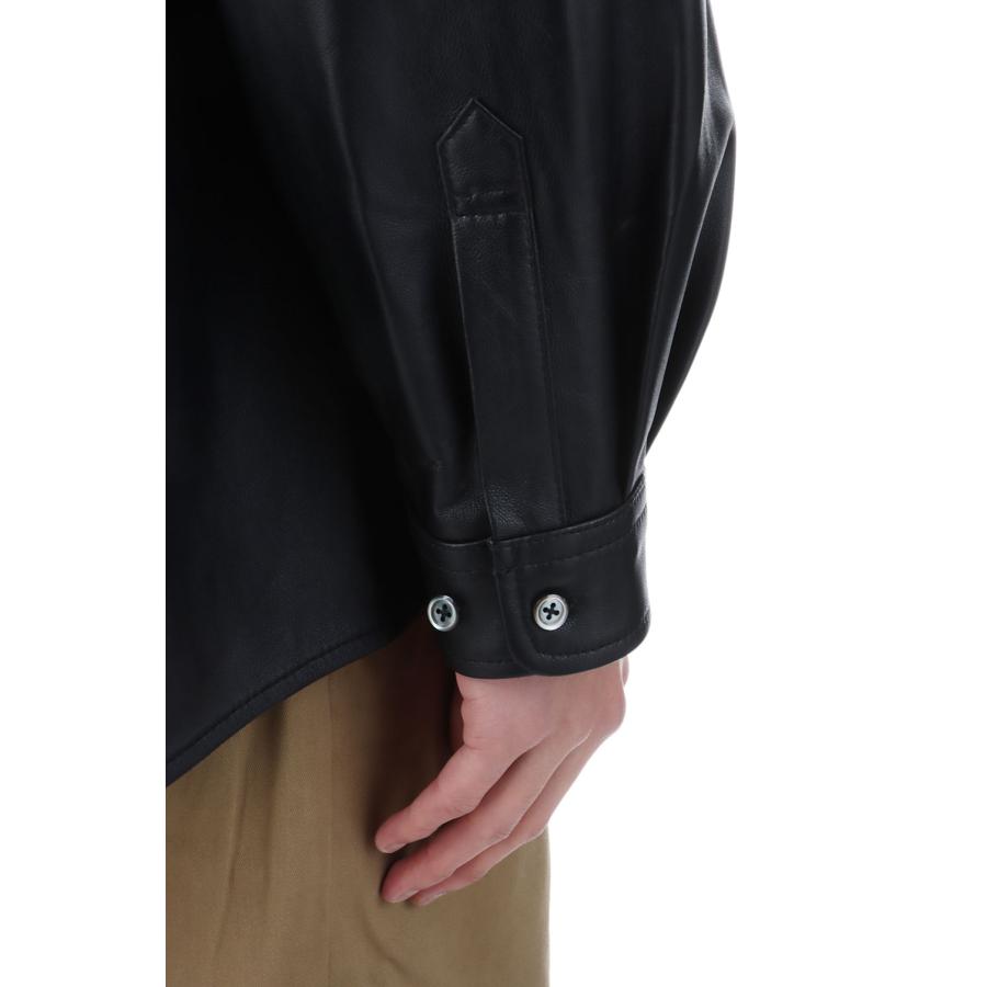 LEATHER SHIRTS JACKET - BLACK (261-60406) Universal Products(ユニバーサルプロダクツ) |  | 03