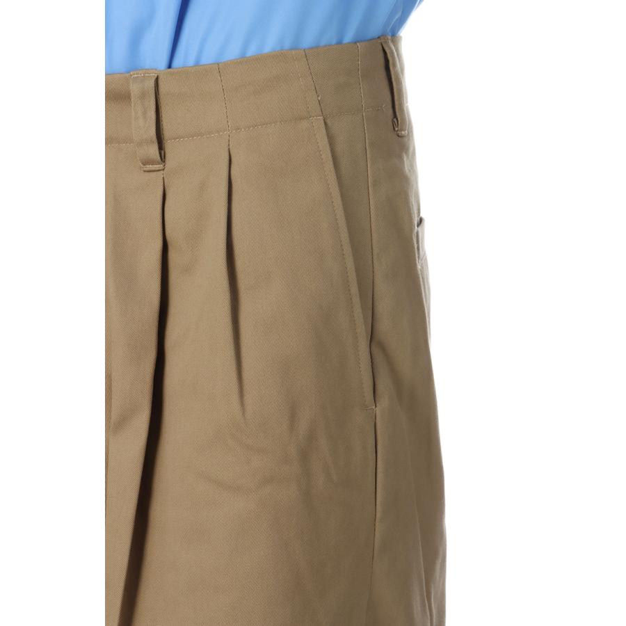 2TUCK WIDE CHINO TROUSERS - CAMEL (253-60502) Universal Products(ユニバーサルプロダクツ) |  | 06