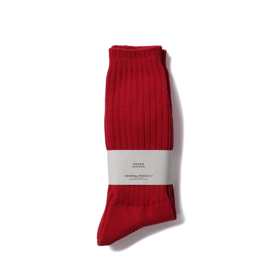 2P LONG SOCKS - RED (253-60910) Universal Products(ユニバーサルプロダクツ) | 