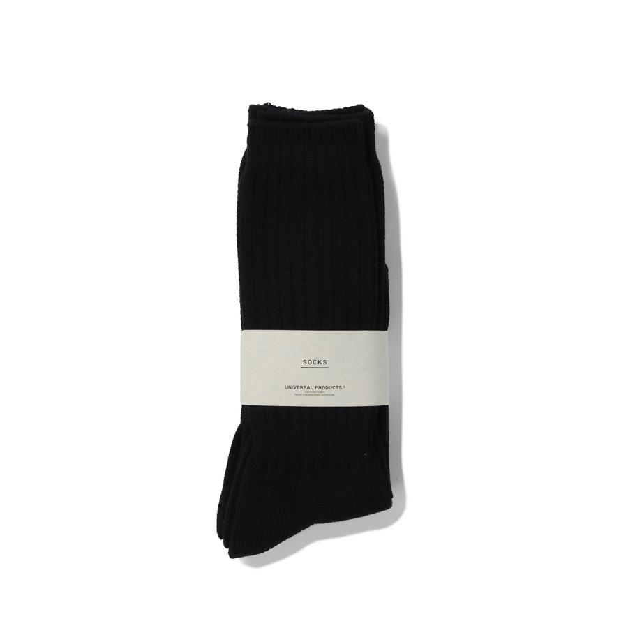 2P LONG SOCKS - BLACK (253-60910) Universal Products(ユニバーサルプロダクツ) | 