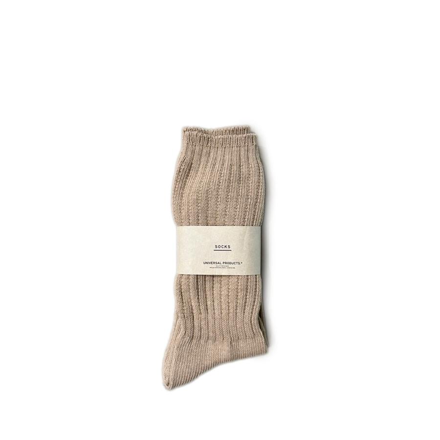 2P LONG SOCKS - BEIGE (253-60910) Universal Products(ユニバーサルプロダクツ) |  | 04
