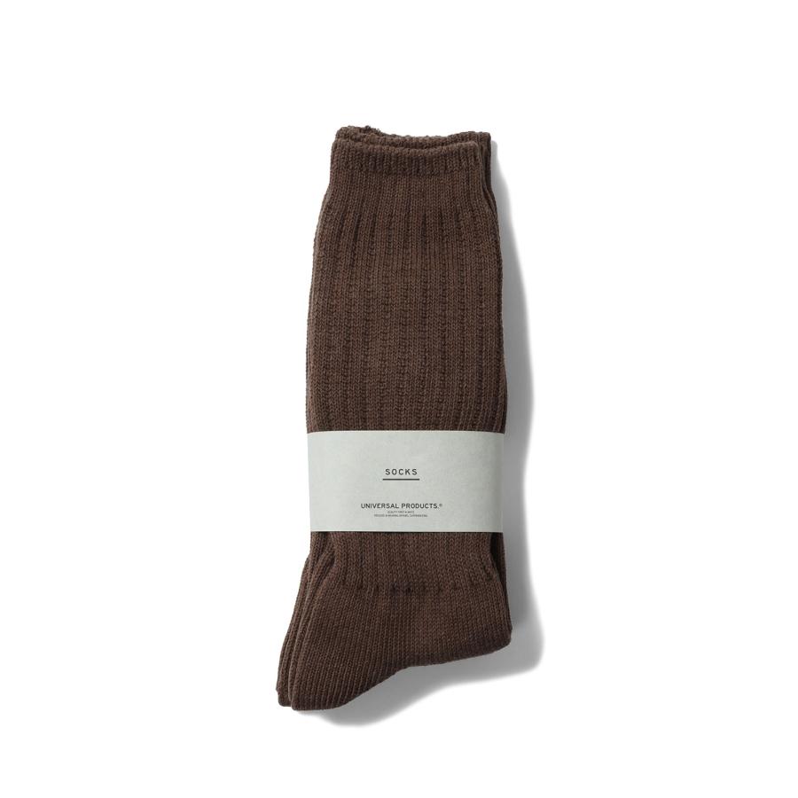 2P LONG SOCKS - BROWN (253-60910) Universal Products(ユニバーサルプロダクツ) | 