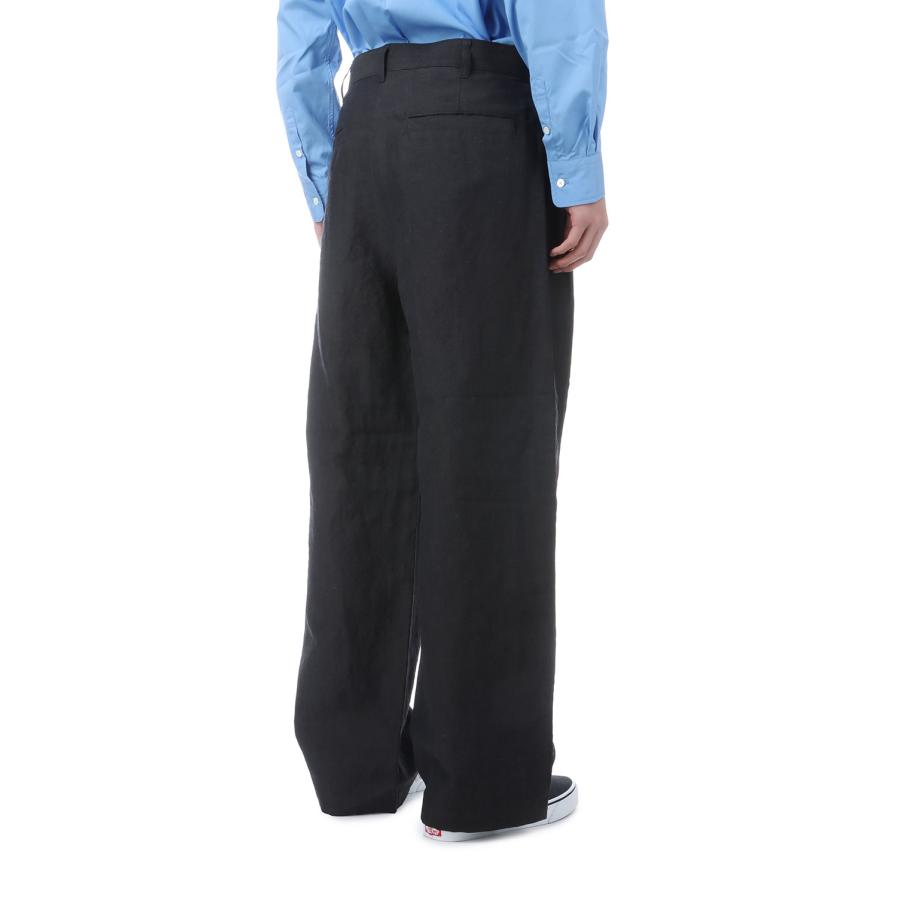 WOOL LINEN 2 TUCK TROUSERS - CHARCOAL (261-60504) Universal Products(ユニバーサルプロダクツ) |  | 08