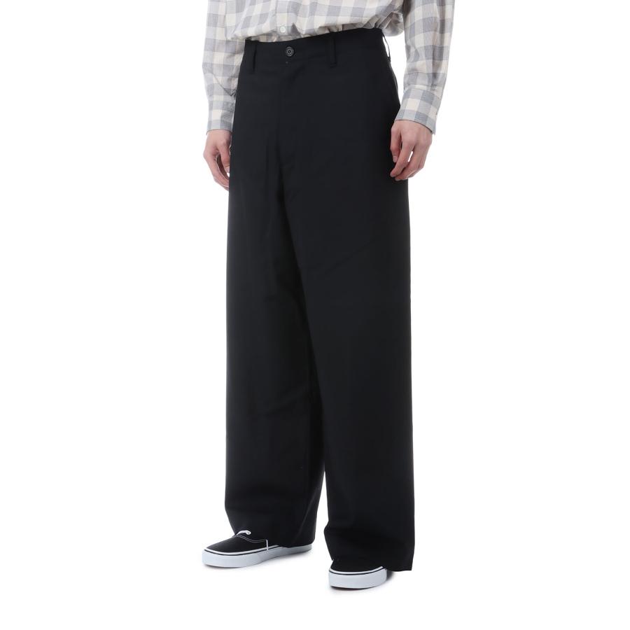 SUMMER WOOL WIDE TROUSERS - BLACK (261-60514) Universal Products(ユニバーサルプロダクツ) |  | 03