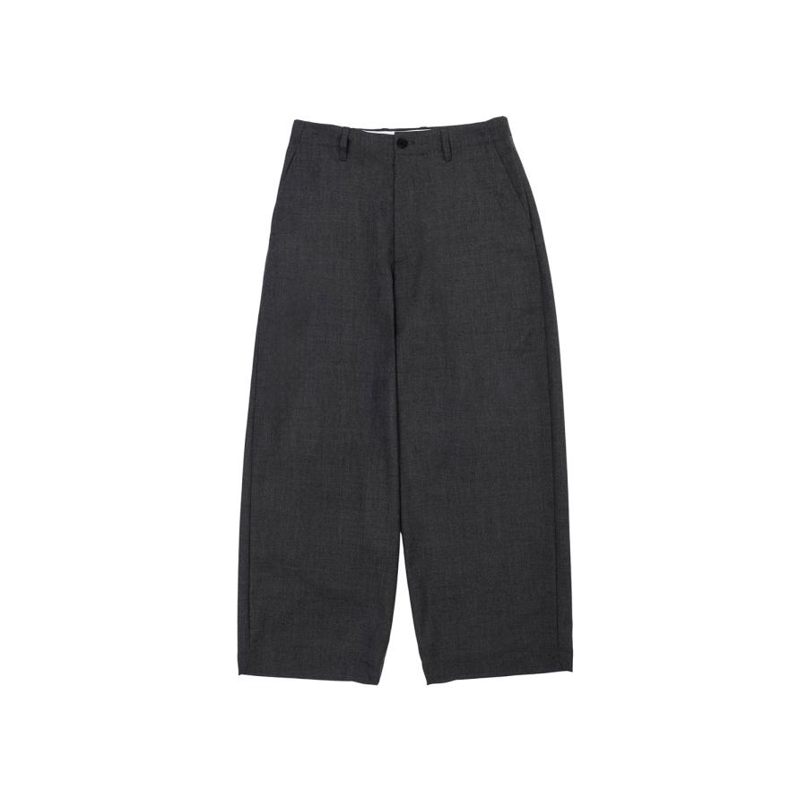 SUMMER WOOL WIDE TROUSERS - GRAY (261-60514) Universal Products(ユニバーサルプロダクツ) | 