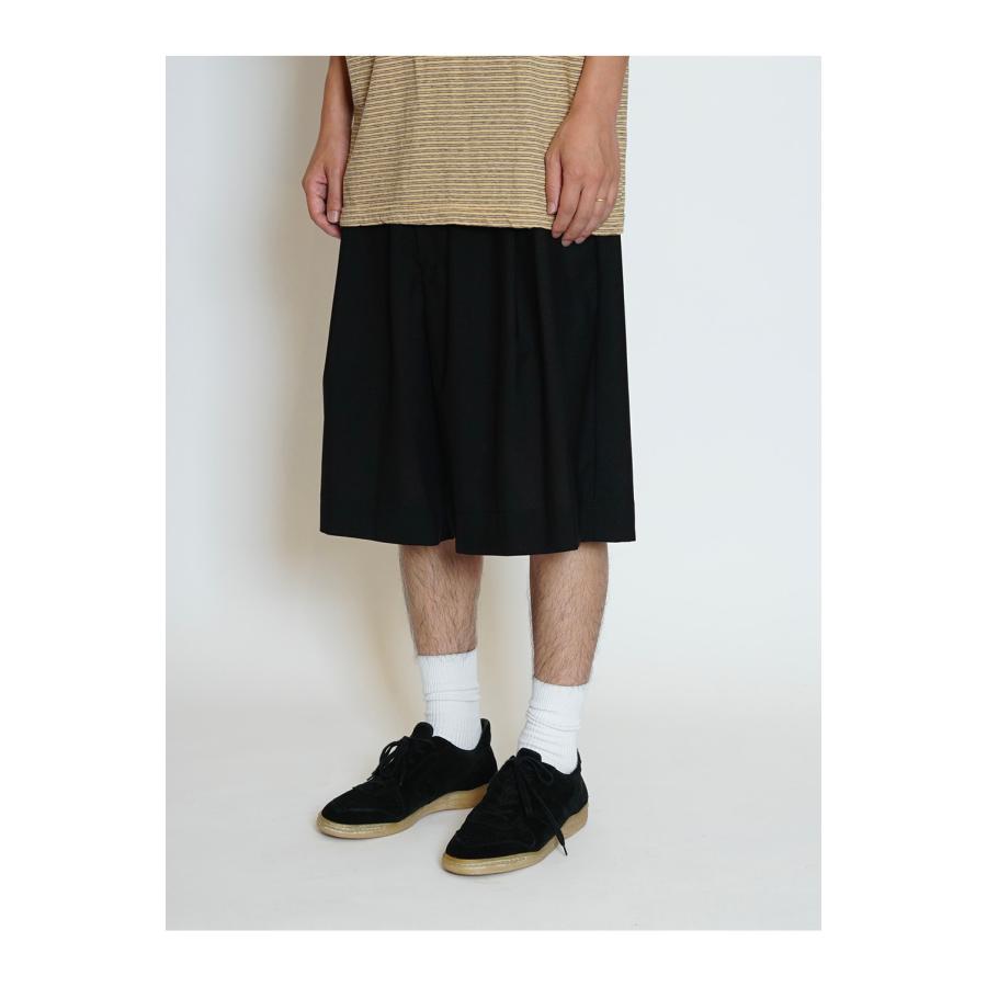 WOOL SHORTS - BLACK (261-60507) Universal Products(ユニバーサルプロダクツ) |  | 02