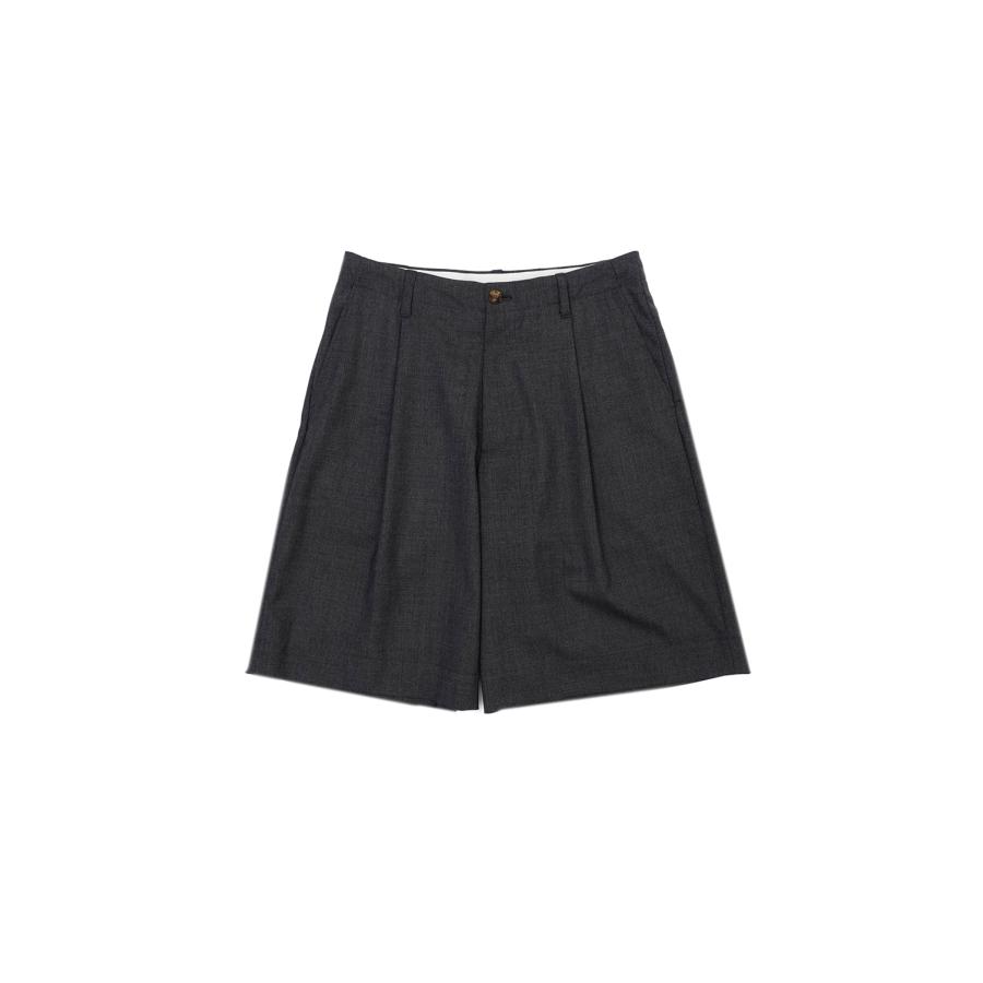 WOOL SHORTS - GRAY (261-60507) Universal Products(ユニバーサルプロダクツ) | 