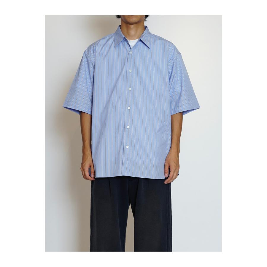 S/S REGULAR SHIRTS - BLUE STRIPE (261-60301) Universal Products(ユニバーサルプロダクツ) |  | 01