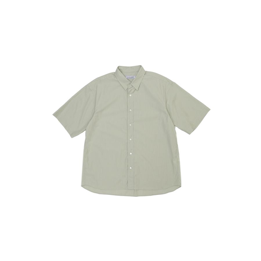 S/S REGULAR SHIRTS - GREEN STRIPE (261-60301) Universal Products(ユニバーサルプロダクツ) | 