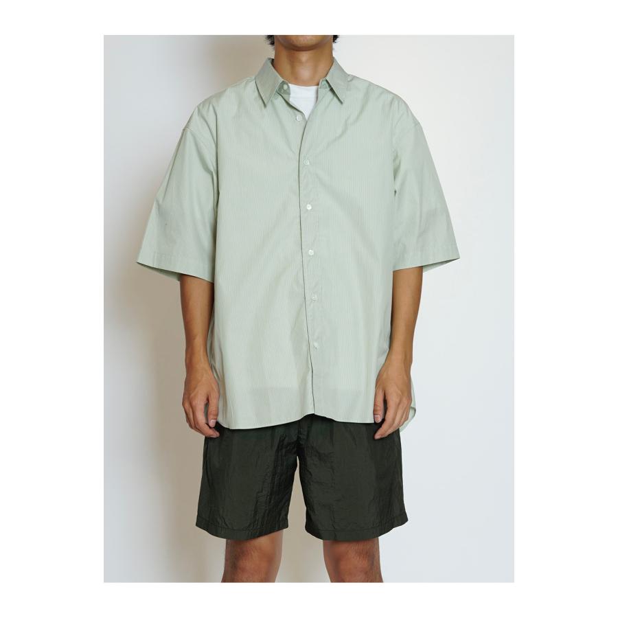 S/S REGULAR SHIRTS - GREEN STRIPE (261-60301) Universal Products(ユニバーサルプロダクツ) |  | 01