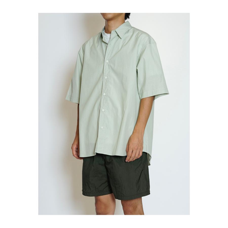 S/S REGULAR SHIRTS - GREEN STRIPE (261-60301) Universal Products(ユニバーサルプロダクツ) |  | 02