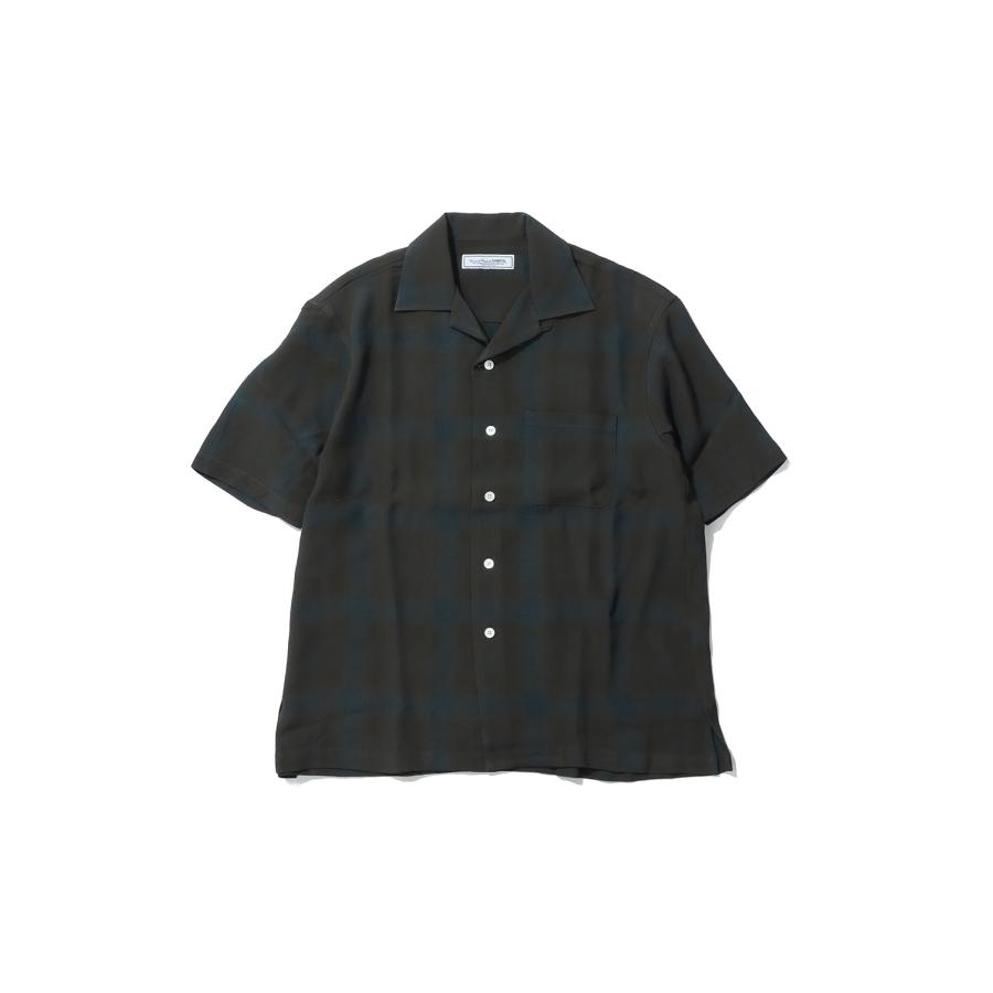 OPEN COLLOR S/S SHIRTS - BROWN (261-60302) Universal Products(ユニバーサルプロダクツ) | 
