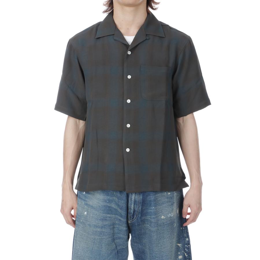 OPEN COLLOR S/S SHIRTS - BROWN (261-60302) Universal Products(ユニバーサルプロダクツ) |  | 02