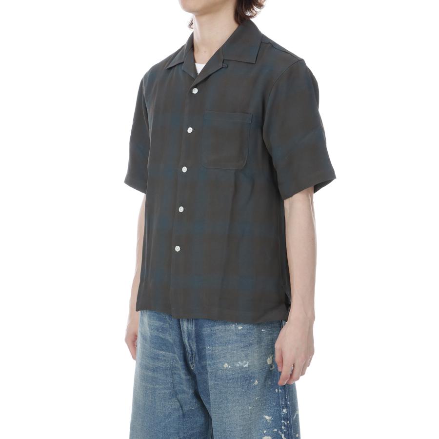 OPEN COLLOR S/S SHIRTS - BROWN (261-60302) Universal Products(ユニバーサルプロダクツ) |  | 03