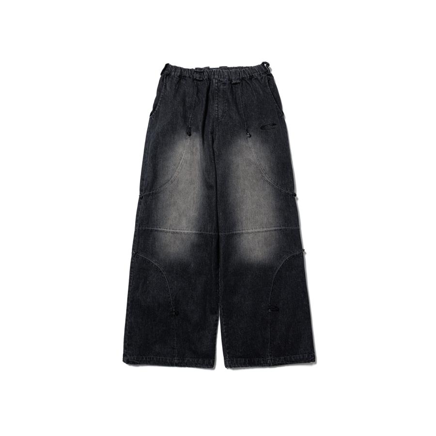 CPG CURVE CORD DENIM PANTS - BLACK (26SS-CPG-07 / FS2019) F-LAGSTUF-F(フラグスタフ) | 