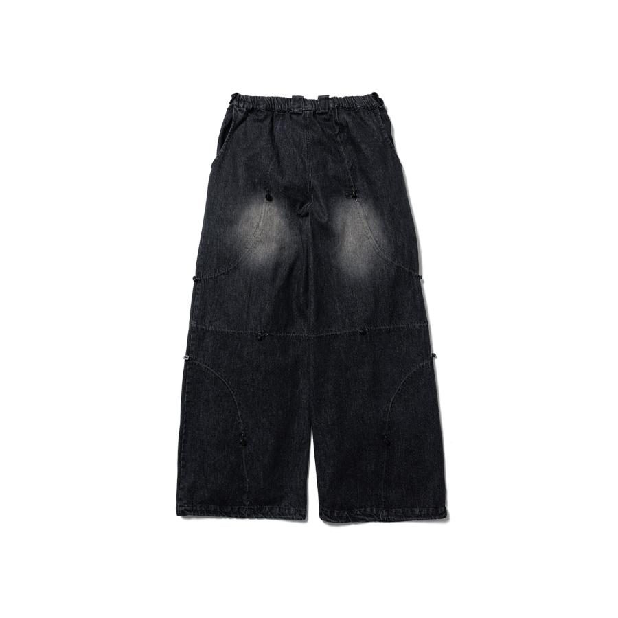 CPG CURVE CORD DENIM PANTS - BLACK (26SS-CPG-07 / FS2019) F-LAGSTUF-F(フラグスタフ) |  | 01