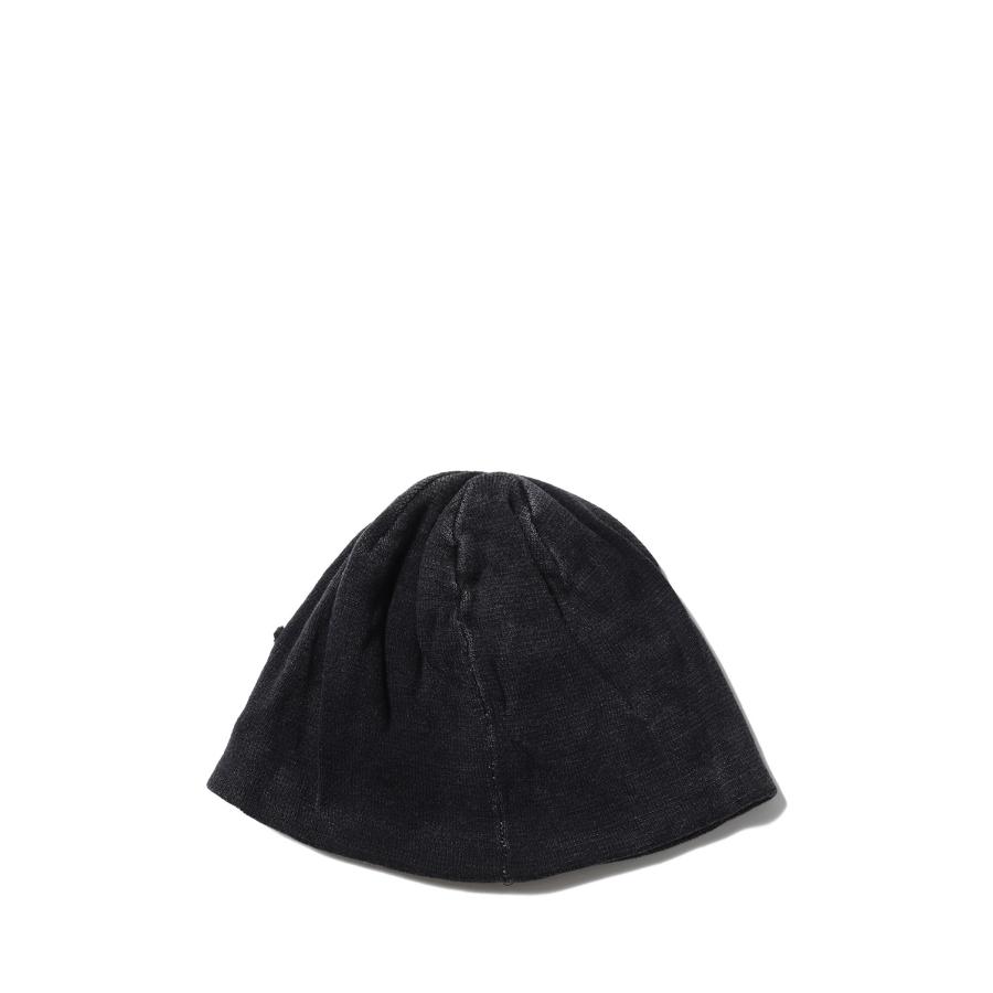 CPG WAPPEN KNIT DYE CAP - BLACK (26SS-CPG-15 / FS2021) F-LAGSTUF-F(フラグスタフ) |  | 02