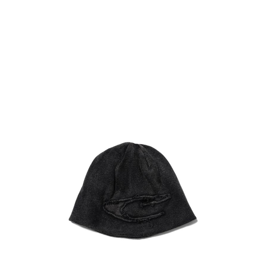 CPG WAPPEN KNIT DYE CAP - BLACK (26SS-CPG-15 / FS2021) F-LAGSTUF-F(フラグスタフ) |  | 03