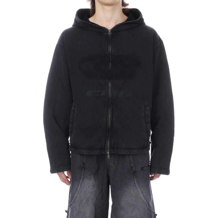 CPG FRT LOGO DYE ZIP HOODIE - BLACK (26SS-CPG-09 / FS2026) F-LAGSTUF-F(フラグスタフ) |  | 02