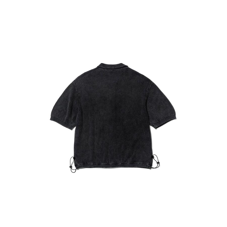 CPG FULL ZIP SS KNIT SHIRT - BLACK (26SS-CPG-10 / FS2025) F-LAGSTUF-F(フラグスタフ) |  | 02