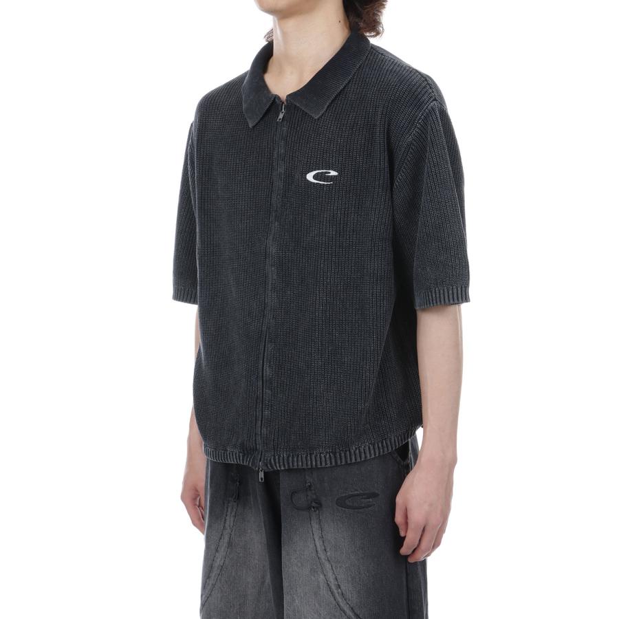 CPG FULL ZIP SS KNIT SHIRT - BLACK (26SS-CPG-10 / FS2025) F-LAGSTUF-F(フラグスタフ) |  | 04